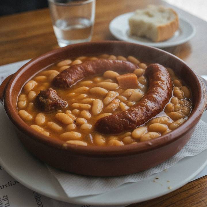 Fabada asturiana en cazuela de barro